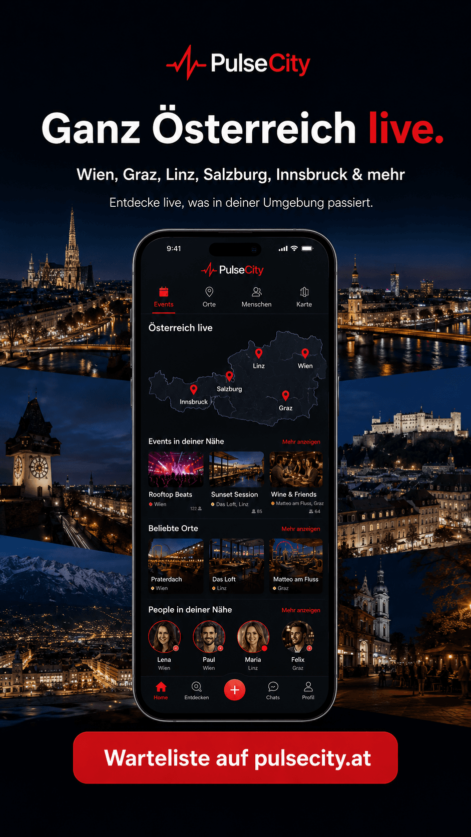 PulseCity Marketingbild: Ganz Österreich live.